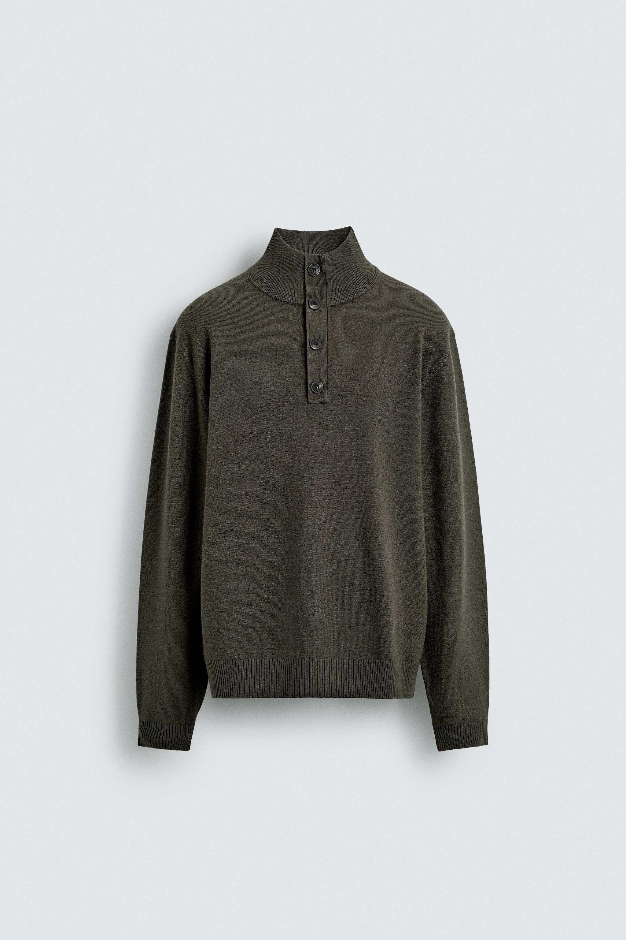 PULL COL CHEMINÉE À BOUTONS